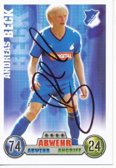 Andreas Beck  TSG 1899 Hoffenheim  2008/2009 Match Attax Card orig. signiert 