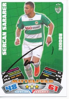Sercan Sararer  SpVgg Greuther Fürth   2012/13 Match Attax Card orig. signiert 