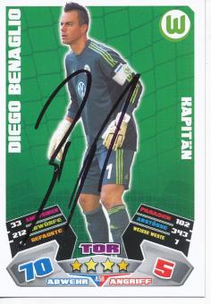 Diego Benaglio  VFL Wolfsburg  2012/13 Match Attax Card orig. signiert 