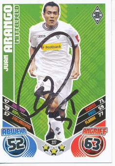 Juan Arango  Borussia Mönchengladbach  2011/12 Match Attax Card orig. signiert 
