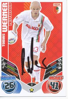 Tobias Werner  FC Augsburg  2011/12 Match Attax Card orig. signiert 