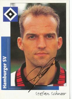 Stefan Schnoor  Hamburger SV 1996 Panini Bundesliga Sticker original signiert 