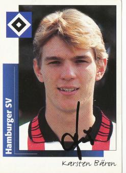 Karsten Bäron  Hamburger SV 1996 Panini Bundesliga Sticker original signiert 