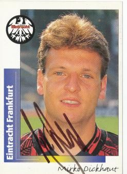 Mirko Dickhaut  Eintracht Frankfurt  1996 Panini Bundesliga Sticker original signiert 