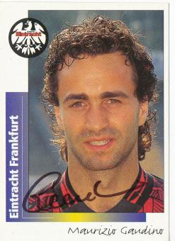 Maurizio Gaudino  Eintracht Frankfurt  1996 Panini Bundesliga Sticker original signiert 