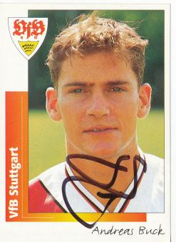 Andreas Buck  VFB Stuttgart  1996 Panini Bundesliga Sticker original signiert 