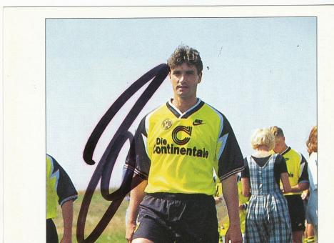 Michael Zorc  Borussia Dortmund 1996 Panini Bundesliga Sticker original signiert 