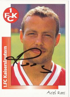 Axel Roos  FC Kaiserslautern  1996 Panini Bundesliga Sticker original signiert 