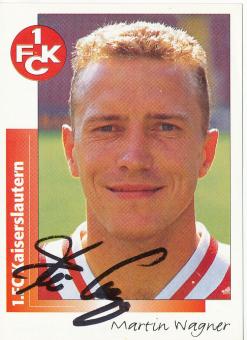Martin Wagner  FC Kaiserslautern  1996 Panini Bundesliga Sticker original signiert 