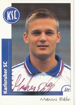 Marcus Bähr  Karlsruher SC  1996 Panini Bundesliga Sticker original signiert 
