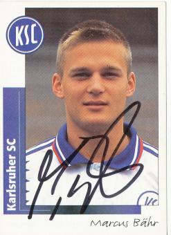 Marcus Bähr  Karlsruher SC  1996 Panini Bundesliga Sticker original signiert 