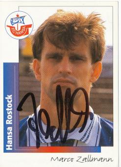 Marco Zallmann  FC Hansa Rostock  1996 Panini Bundesliga Sticker original signiert 
