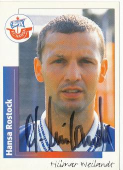 Hilmar Weilandt  FC Hansa Rostock  1996 Panini Bundesliga Sticker original signiert 