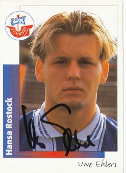 Uwe Ehlers  FC Hansa Rostock  1996 Panini Bundesliga Sticker original signiert 