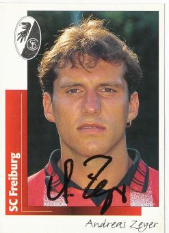Andreas Zeyer  SC Freiburg  1996 Panini Bundesliga Sticker original signiert 