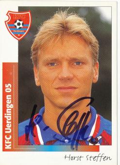 Horst Steffen  Bayer 05 Uerdingen  1996 Panini Bundesliga Sticker original signiert 