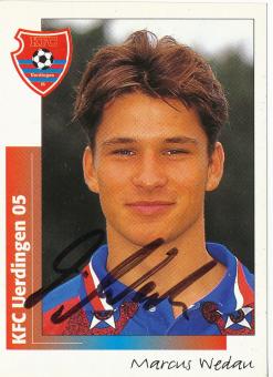 Marcus Wedau  Bayer 05 Uerdingen  1996 Panini Bundesliga Sticker original signiert 