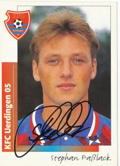 Stephan Paßlack  Bayer 05 Uerdingen  1996 Panini Bundesliga Sticker original signiert 