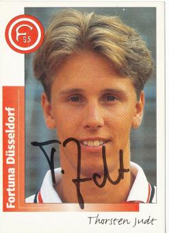 Thorsten Judt  Fortuna Düsseldorf  1996 Panini Bundesliga Sticker original signiert 