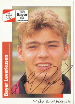 Mike Rietpietsch  Bayer 04 Leverkusen  1996 Panini Bundesliga Sticker original signiert 