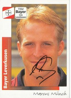 Marcus Münch  Bayer 04 Leverkusen  1996 Panini Bundesliga Sticker original signiert 