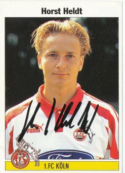 Horst Heldt  FC Köln  1995 Panini Bundesliga Sticker original signiert 