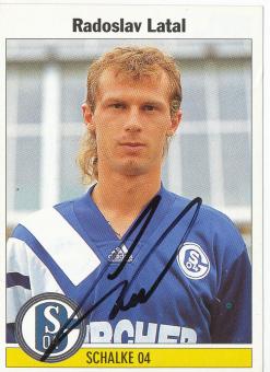 Radoslav Latal  FC Schalke 04  1995 Panini Bundesliga Sticker original signiert 
