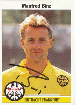 Manfred Binz  Eintracht Frankfurt  1995 Panini Bundesliga Sticker original signiert 