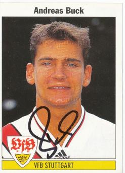Andreas Buck  VFB Stuttgart 1995 Panini Bundesliga Sticker original signiert 