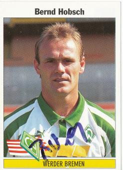 Bernd Hobsch  SV Werder Bremen 1995 Panini Bundesliga Sticker original signiert 