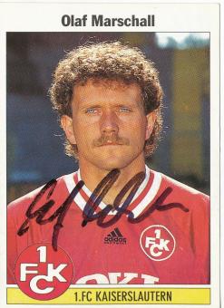 Olaf Marschall  FC Kaiserslautern 1995 Panini Bundesliga Sticker original signiert 