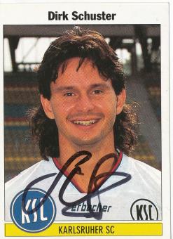 Dirk Schuster  Karlsruher SC  1995 Panini Bundesliga Sticker original signiert 