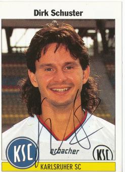Dirk Schuster  Karlsruher SC  1995 Panini Bundesliga Sticker original signiert 