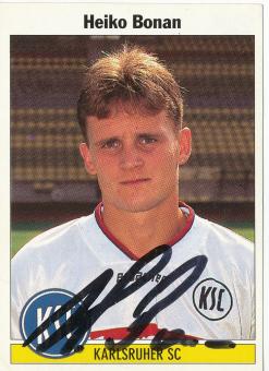 Heiko Bonan  Karlsruher SC  1995 Panini Bundesliga Sticker original signiert 