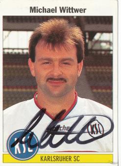 Michael Wittwer  Karlsruher SC  1995 Panini Bundesliga Sticker original signiert 