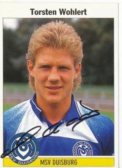 Torsten Wohlert  MSV Duisburg  1995 Panini Bundesliga Sticker original signiert 