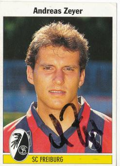 Andreas Zeyer  SC Freiburg  1995 Panini Bundesliga Sticker original signiert 