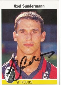 Axel Sundermann  SC Freiburg  1995 Panini Bundesliga Sticker original signiert 