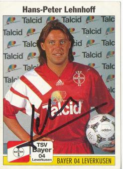 Hans Peter Lehnhoff  Bayer 04 Leverkusen  1995 Panini Bundesliga Sticker original signiert 