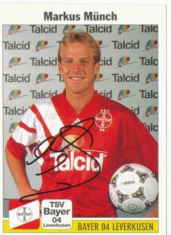 Marcus Münch  Bayer 04 Leverkusen  1995 Panini Bundesliga Sticker original signiert 