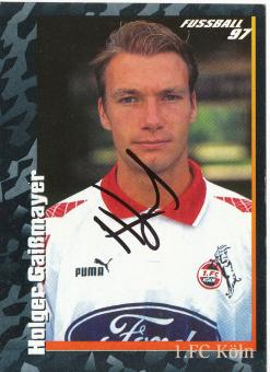 Holger Gaißmayer  FC Köln  1997 Panini Bundesliga Sticker original signiert 
