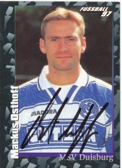 Markus Osthoff  MSV Duisburg  1997 Panini Bundesliga Sticker original signiert 
