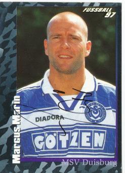 Marcus Marin  MSV Duisburg  1997 Panini Bundesliga Sticker original signiert 