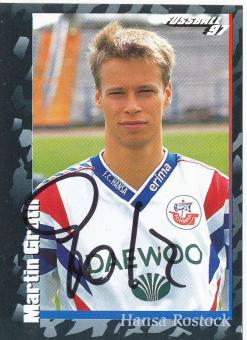 Martin Groth  FC Hansa Rostock  1997 Panini Bundesliga Sticker original signiert 