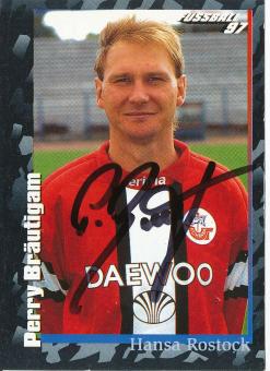 Perry Bräutigam  FC Hansa Rostock  1997 Panini Bundesliga Sticker original signiert 