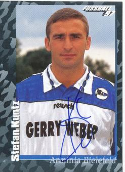Stefan Kuntz  Arminia Bielefeld  1997 Panini Bundesliga Sticker original signiert 