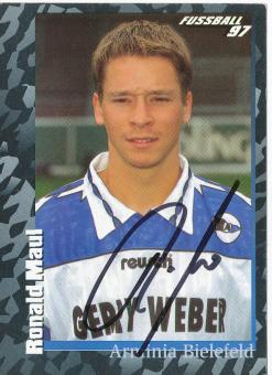 Ronald Maul  Arminia Bielefeld  1997 Panini Bundesliga Sticker original signiert 