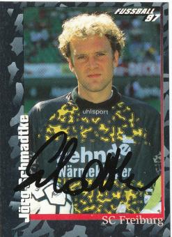 Jörg Schmadtke  SC Freiburg  1997 Panini Bundesliga Sticker original signiert 