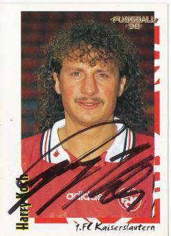 Harry Koch  FC Kaiserslautern  1998 Panini Bundesliga Sticker original signiert 