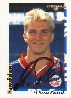 Marco Rehmer  FC Hansa Rostock  1998 Panini Bundesliga Sticker original signiert 
